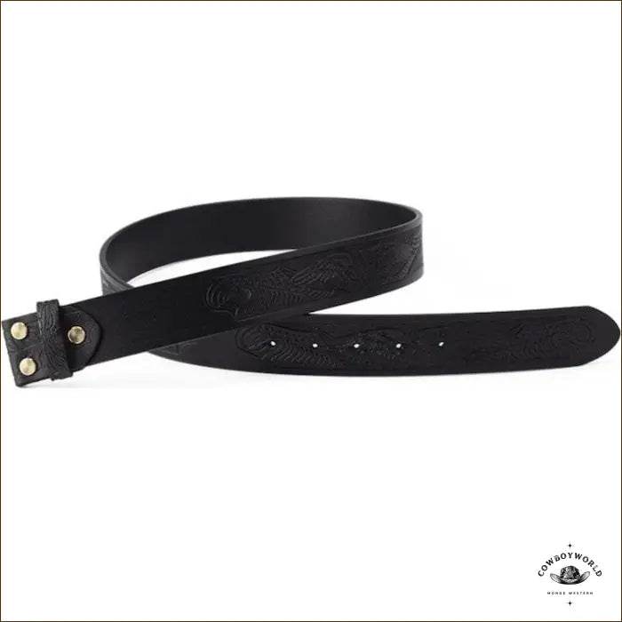 Ceinture Cuir Repoussé Western - Cowboy World