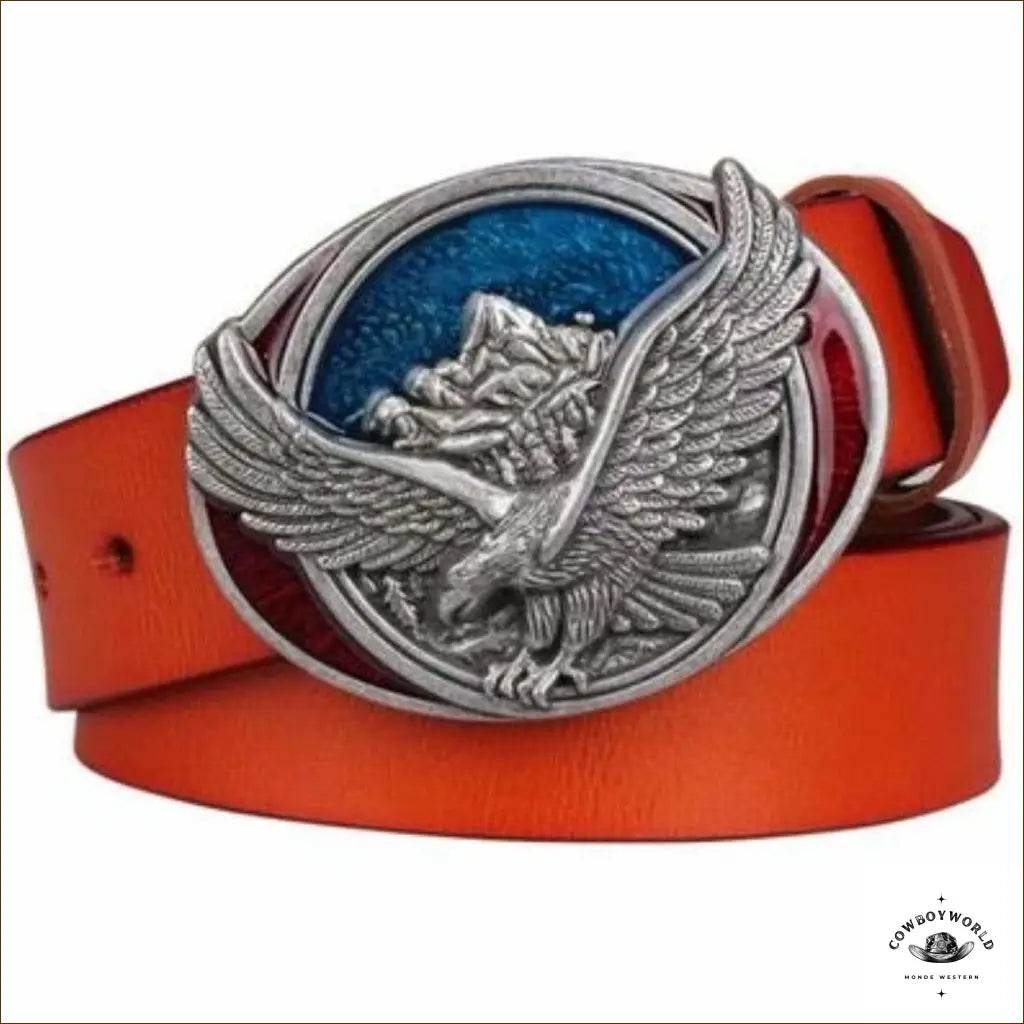 Ceinture Cuir Western - Cowboy World
