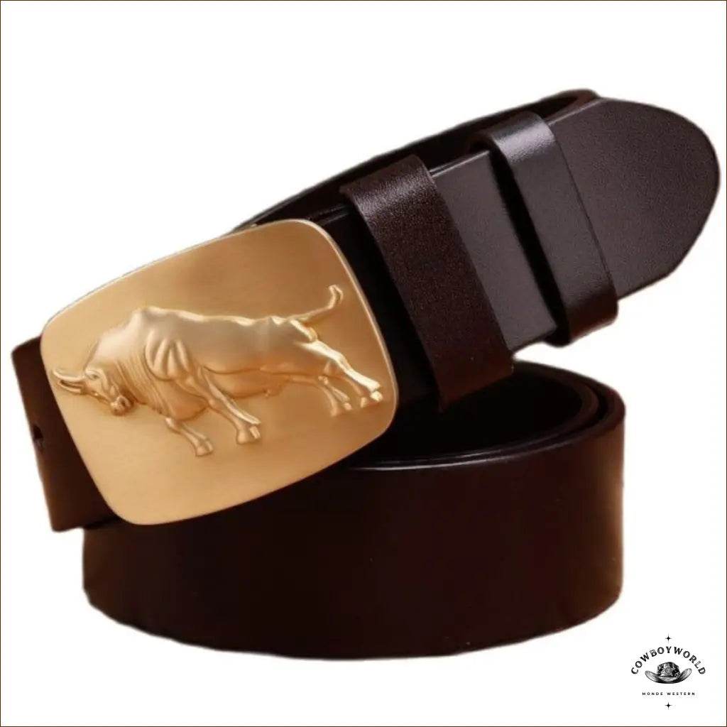 Ceinture de Western Couleur Camel - Cowboy World