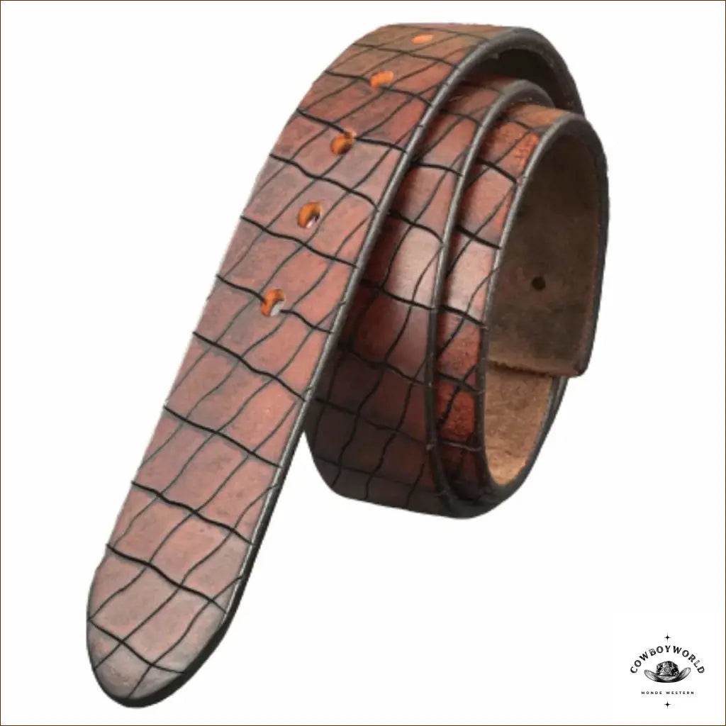 Ceinture de Western Couleur Cognac - Cowboy World