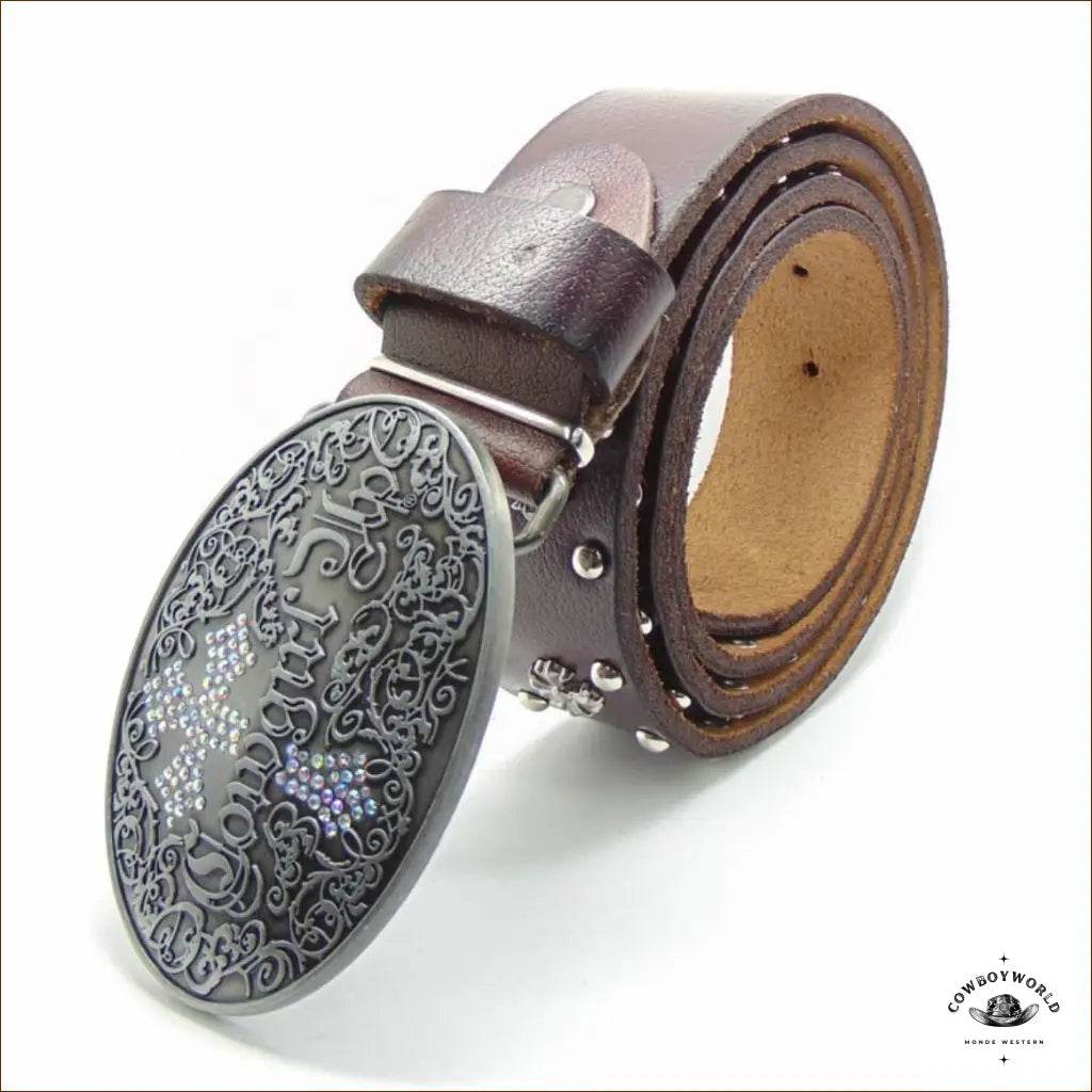 Ceinture de Western Marron Pour Femme - Cowboy World