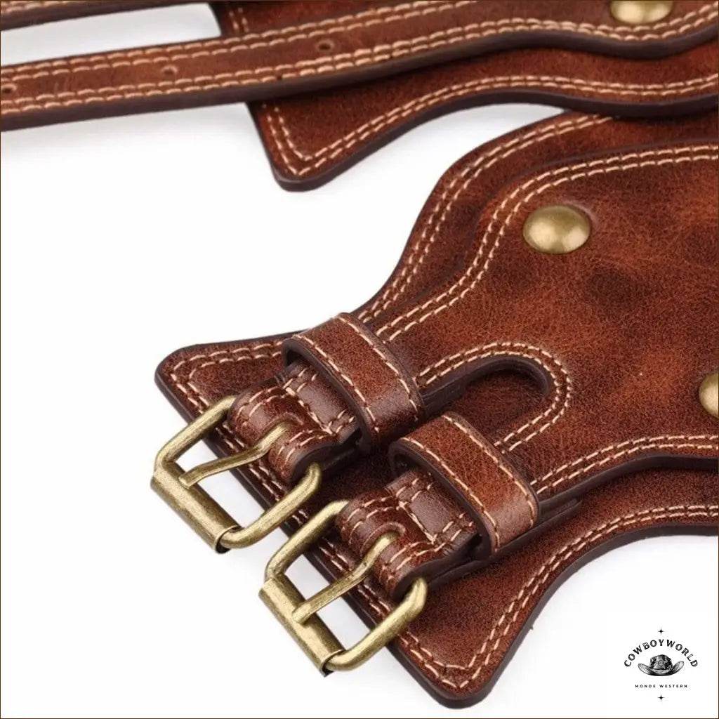 Ceinture Double Boucles Western Femme - Cowboy World