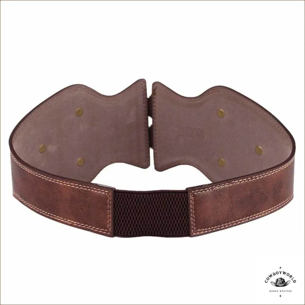 Ceinture Double Boucles Western Femme - Cowboy World