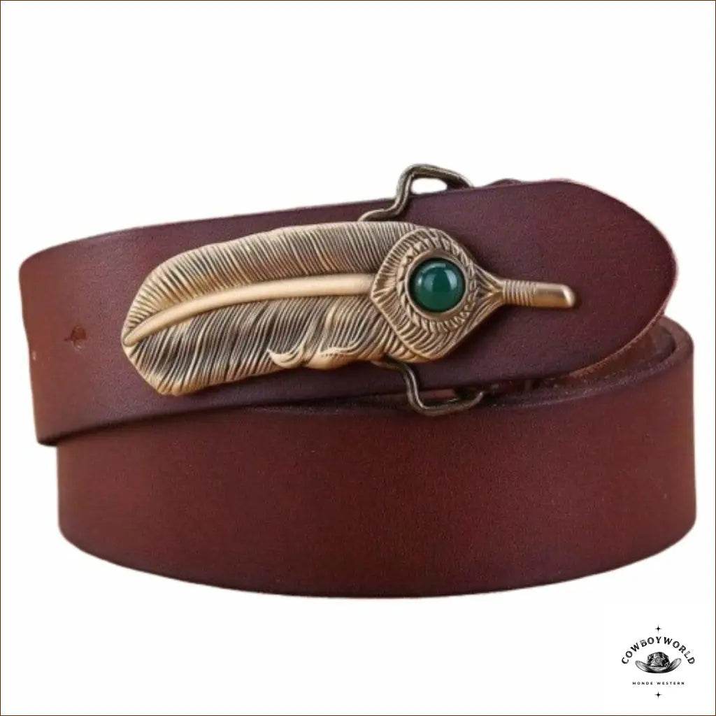 Ceinture en Cuir Western - Cowboy World