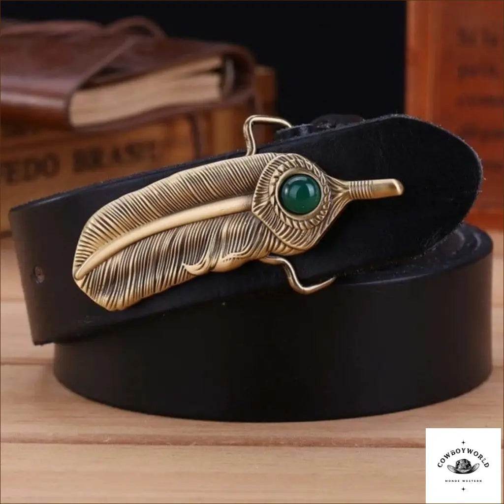 Ceinture en Cuir Western - Cowboy World