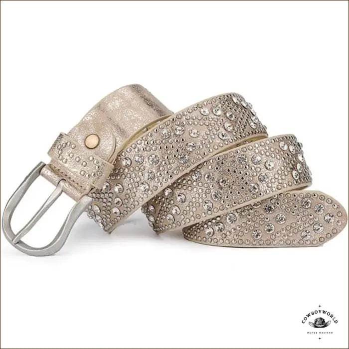 Ceinture Équitation Western Show Strass - Cowboy World