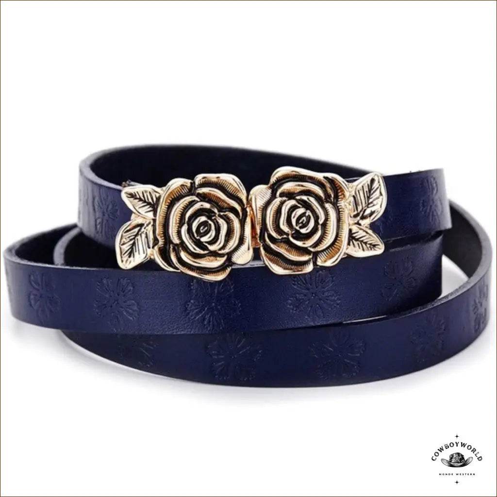 Ceinture Femme Cowboy Deux Boucles - Cowboy World