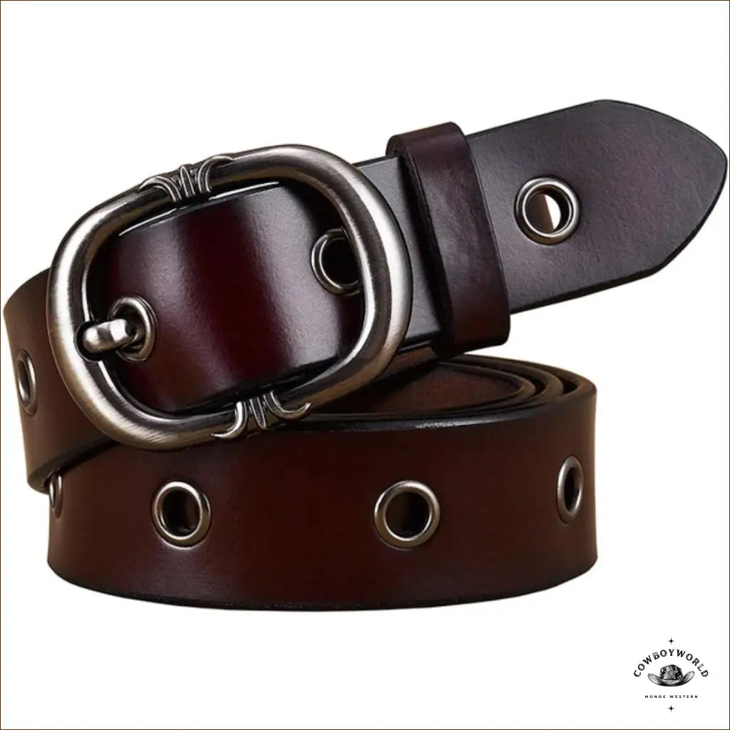 Ceinture Femme Western Cognac