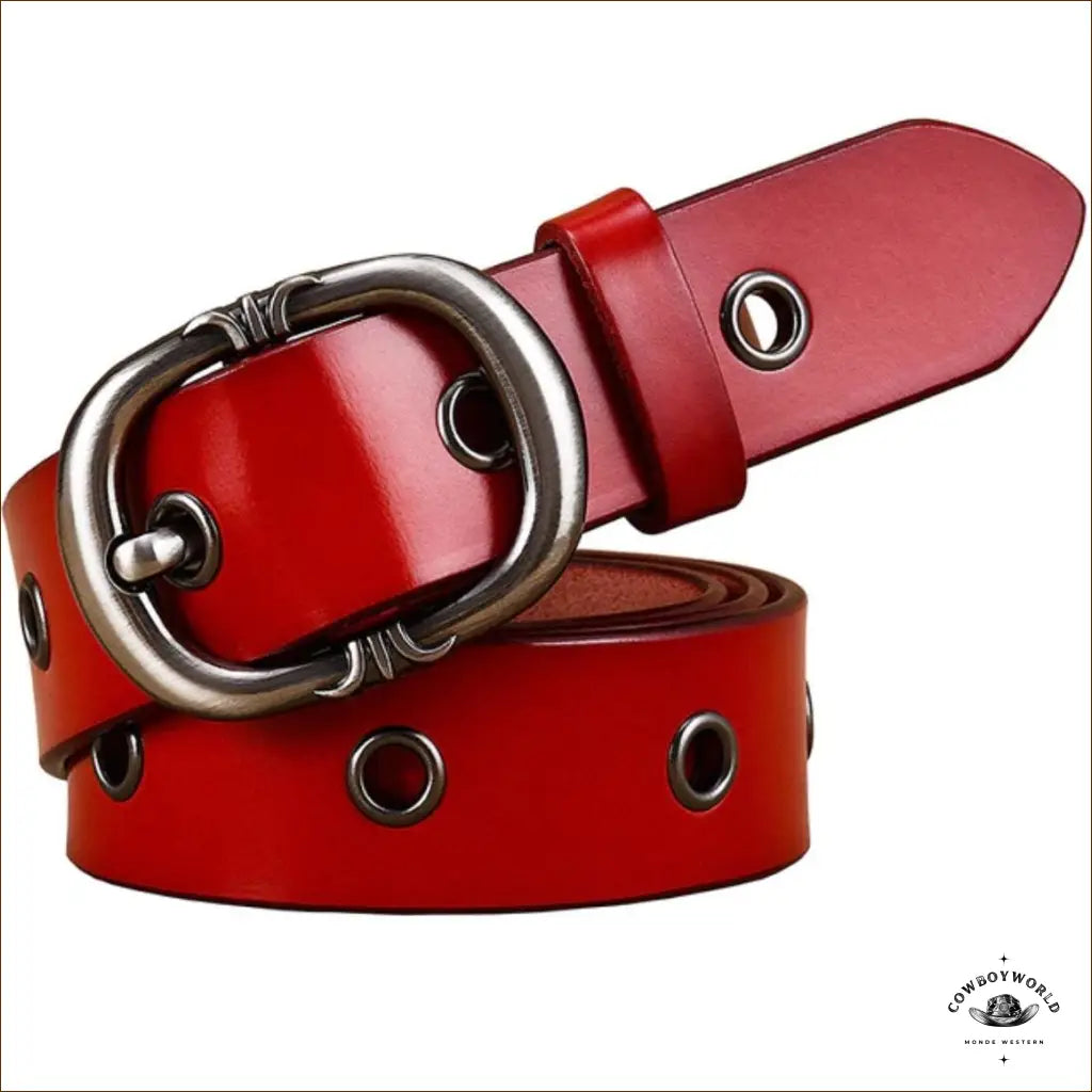 Ceinture Femme Western Cognac