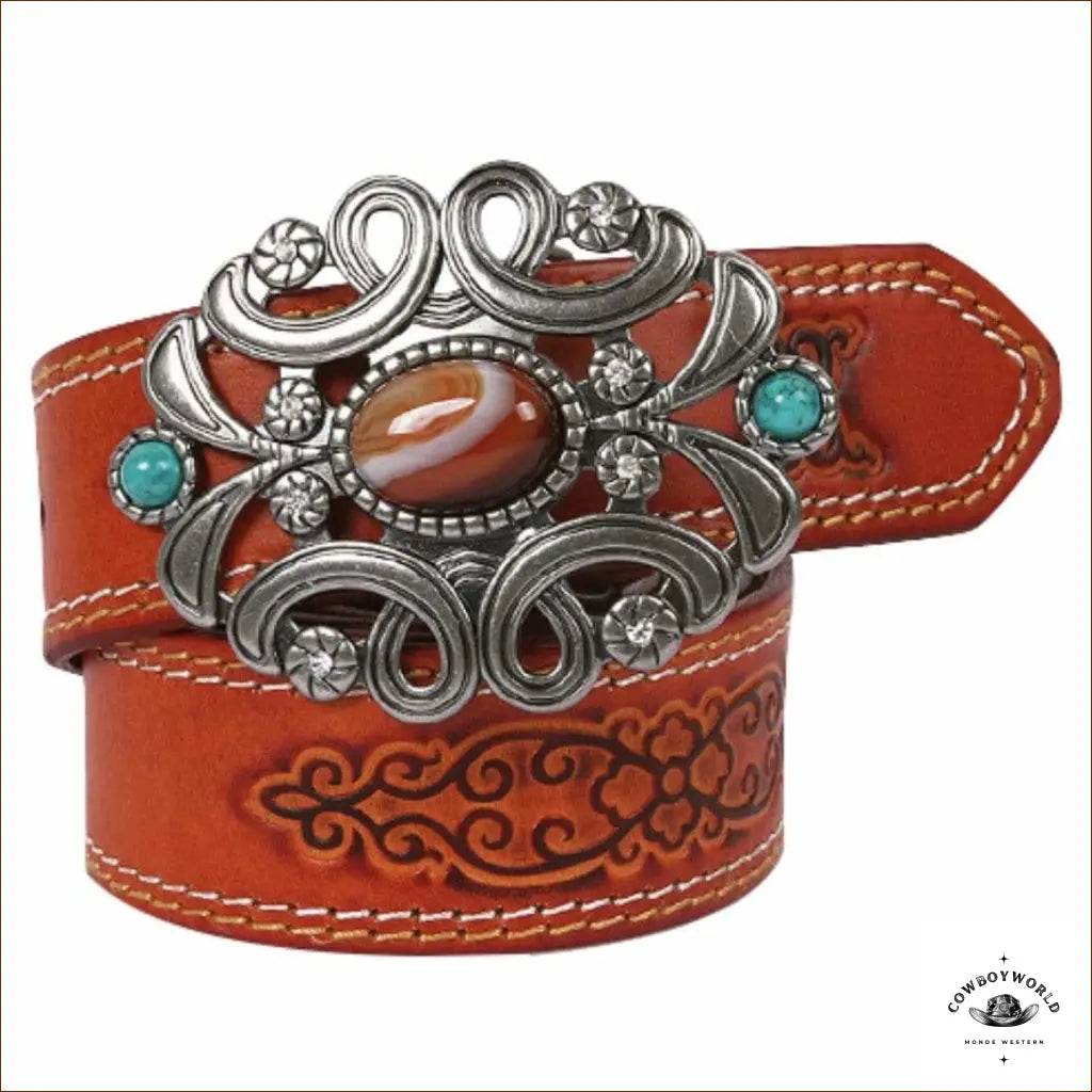 Ceinture Femme Western Marron - Cowboy World