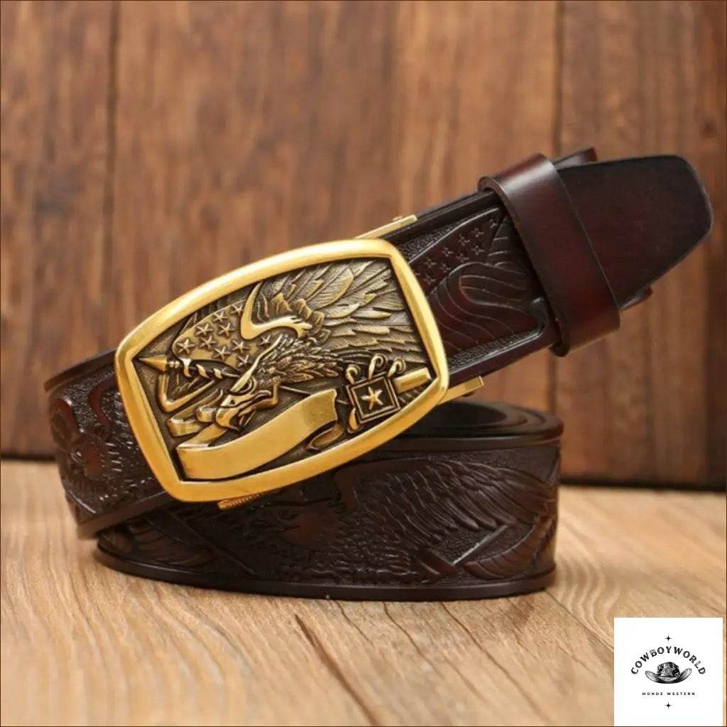 Ceinture Homme Gravée Cowboy - Cowboy World