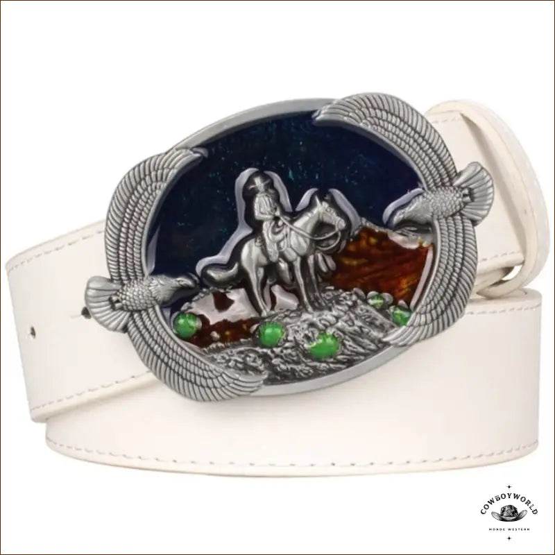 Ceinture Homme Western Marron - Cowboy World
