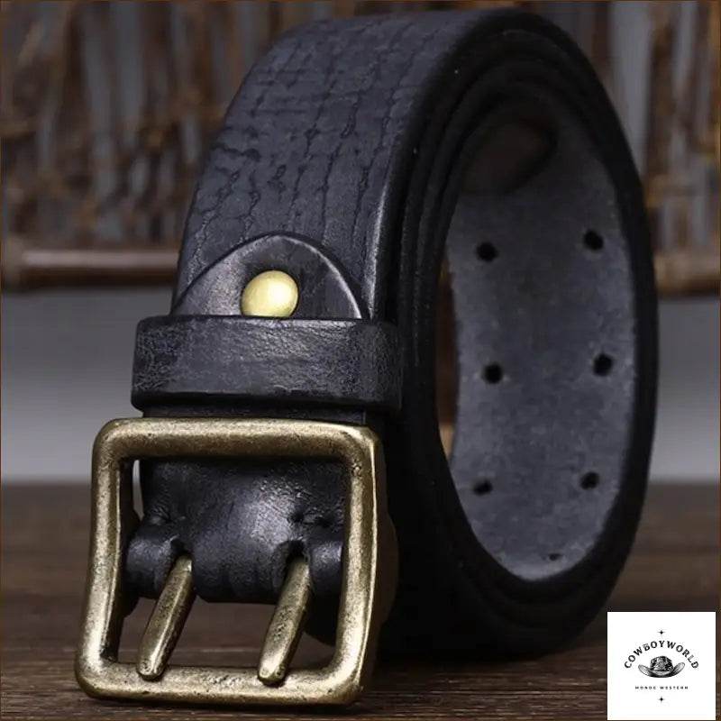 Ceinture Large Cowboy Cuir - Cowboy World