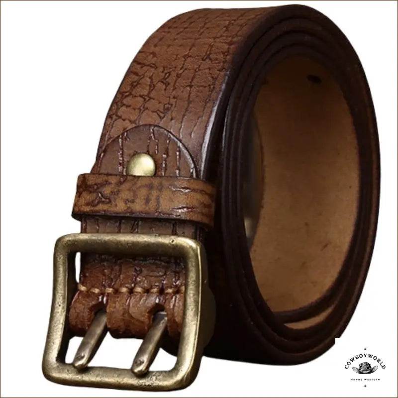 Ceinture Large Cowboy Cuir - Cowboy World