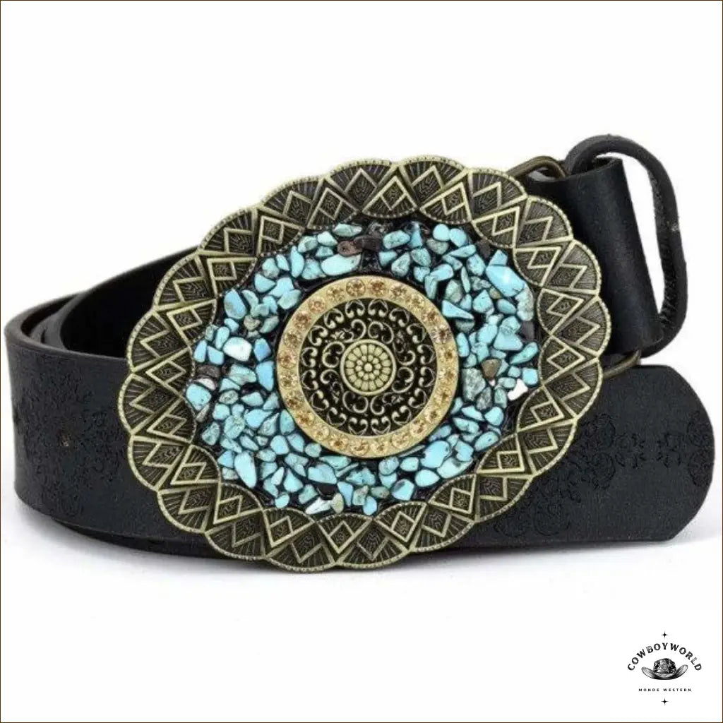 Ceinture Style Western Femme Flower