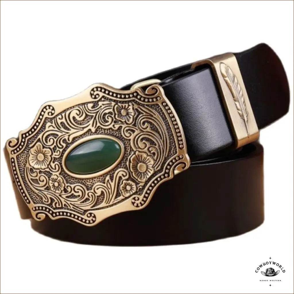 Ceinture Style Western Marron Femme - Cowboy World