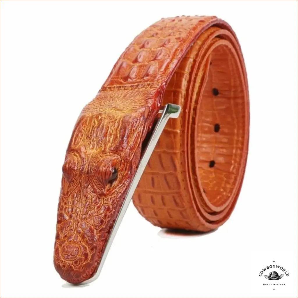 Ceinture Western Crocodile - Cowboy World