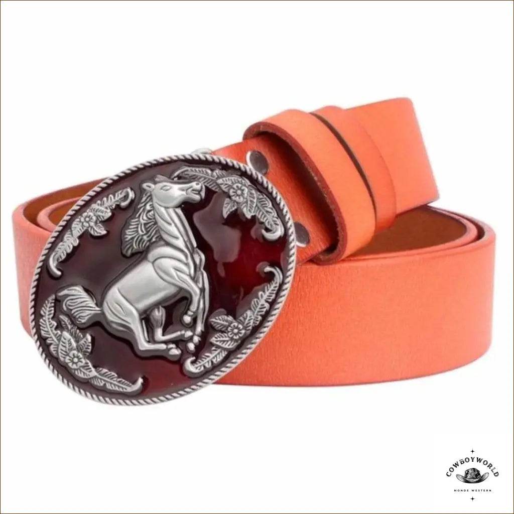 Ceinture Western Cuir Femme - Cowboy World