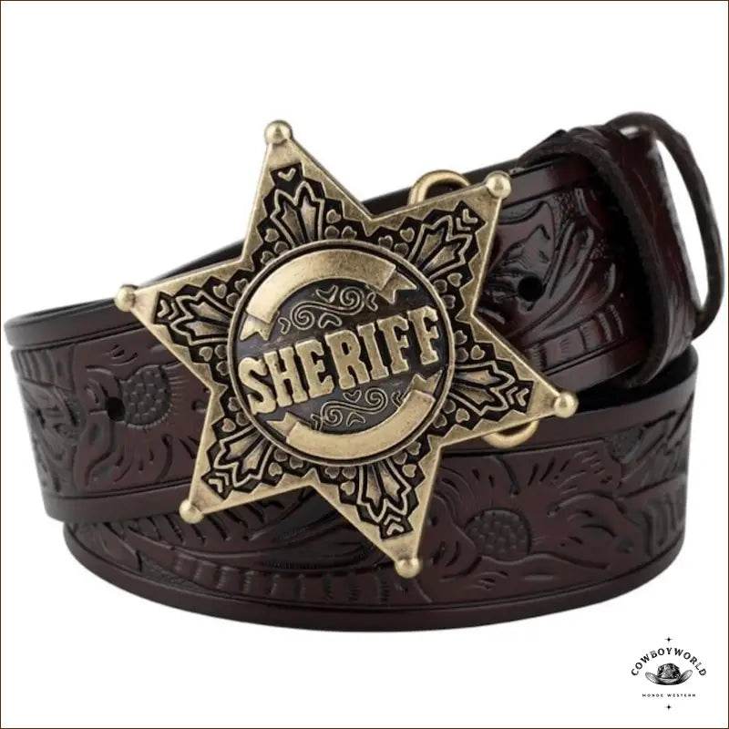 Ceinture Western Étoile - Cowboy World