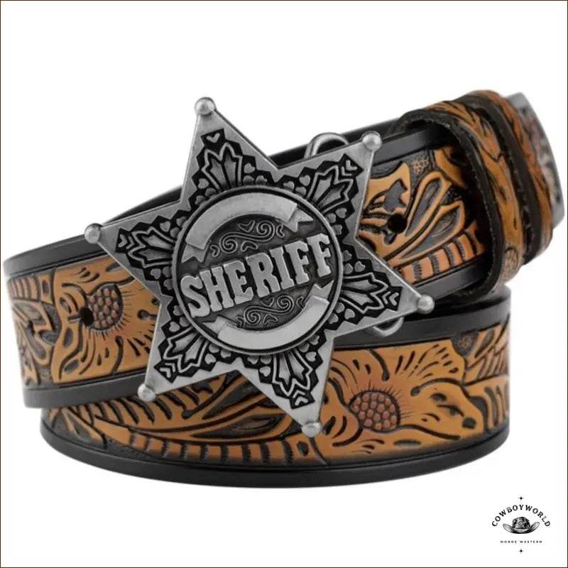 Ceinture Western Étoile - Cowboy World