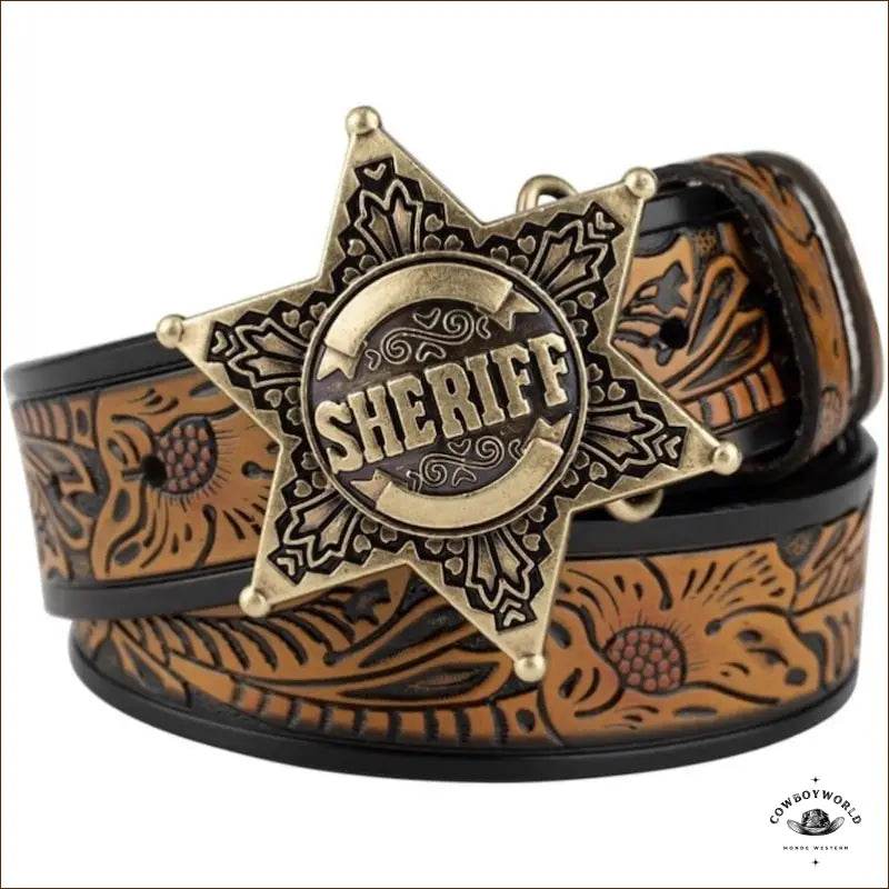 Ceinture Western Étoile - Cowboy World