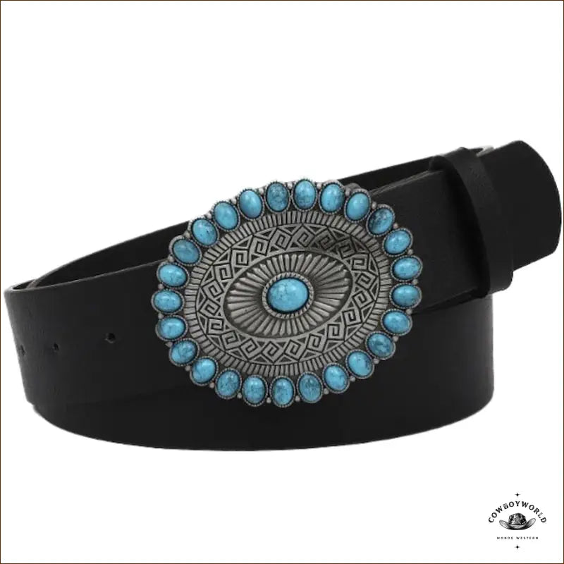 Ceinture Western Femme Turquoise