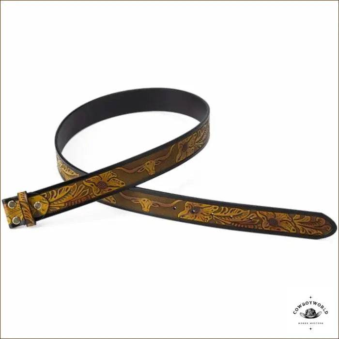 Ceinture Western Pour Boucle Interchangeable - Cowboy World