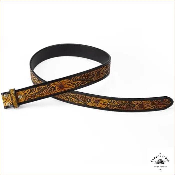 Ceinture Western Pour Boucle Interchangeable - Cowboy World