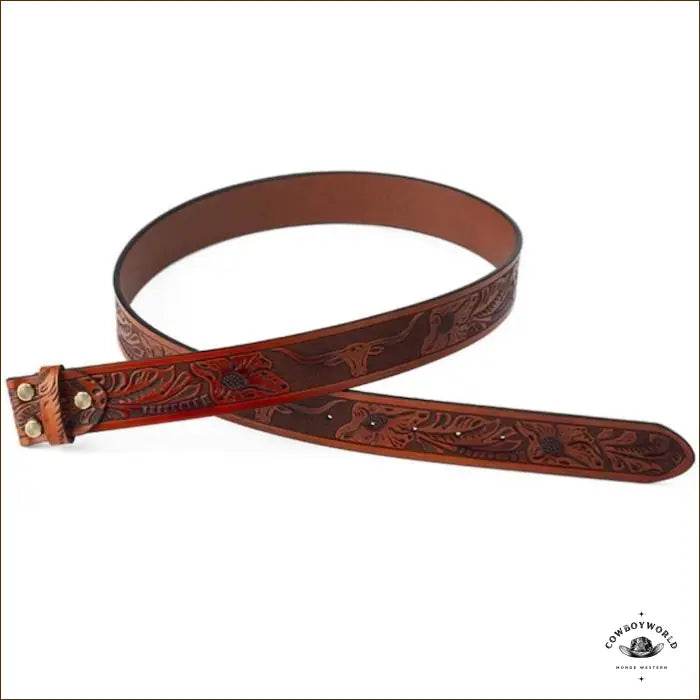 Ceinture Western Pour Boucle Interchangeable - Cowboy World