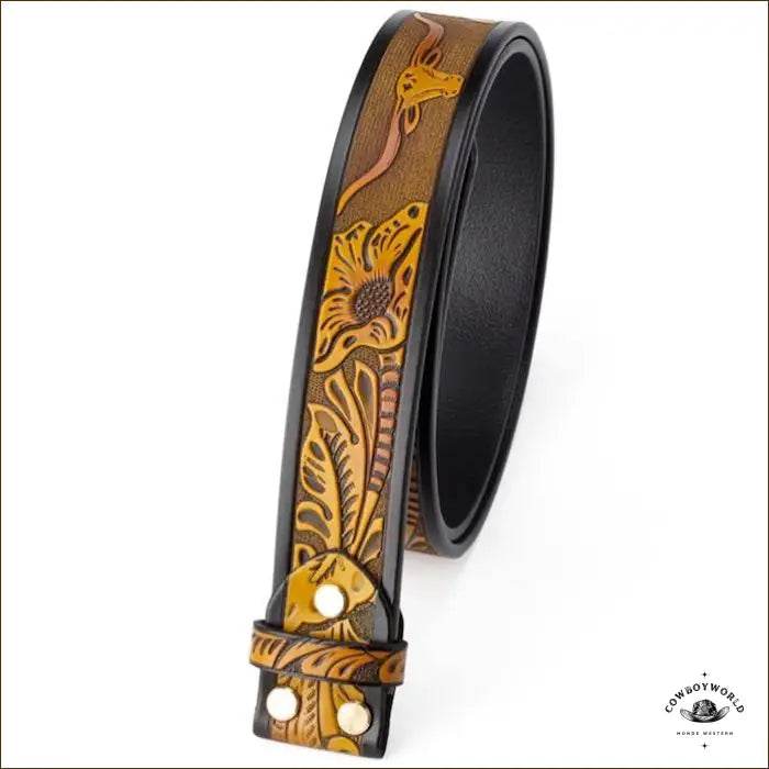 Ceinture Western Pour Boucle Interchangeable - Cowboy World