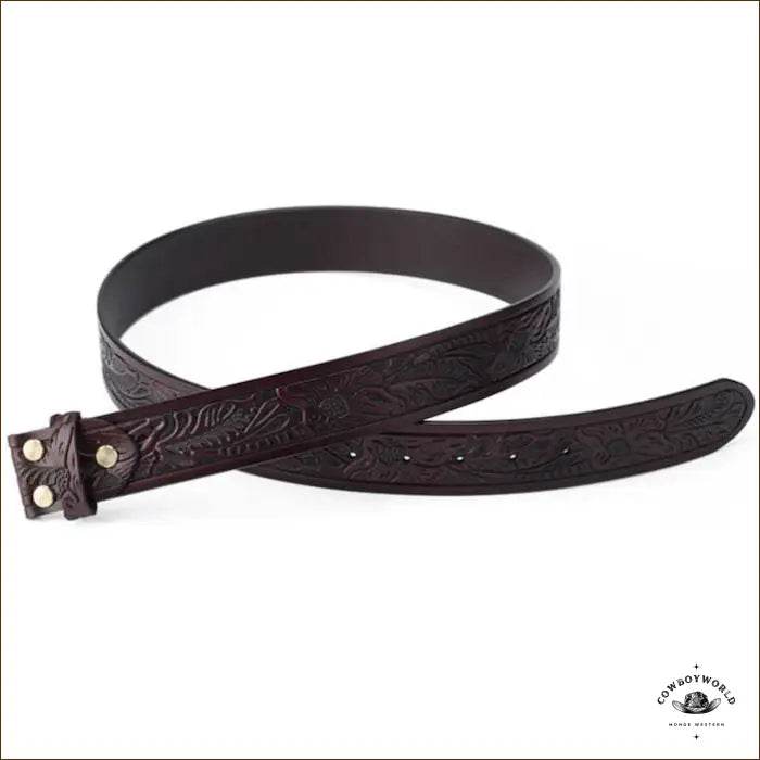 Ceinture Western Pour Boucle Interchangeable - Cowboy World