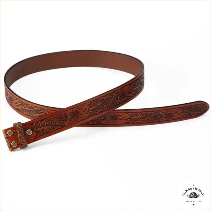 Ceinture Western Pour Boucle Interchangeable - Cowboy World