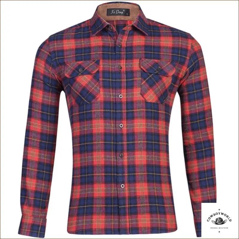 Chemise à Carreaux Cowboy Homme - Cowboy World
