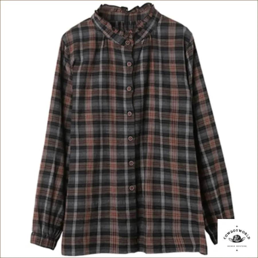 Chemise à Carreaux Femme Cowboy - Cowboy World
