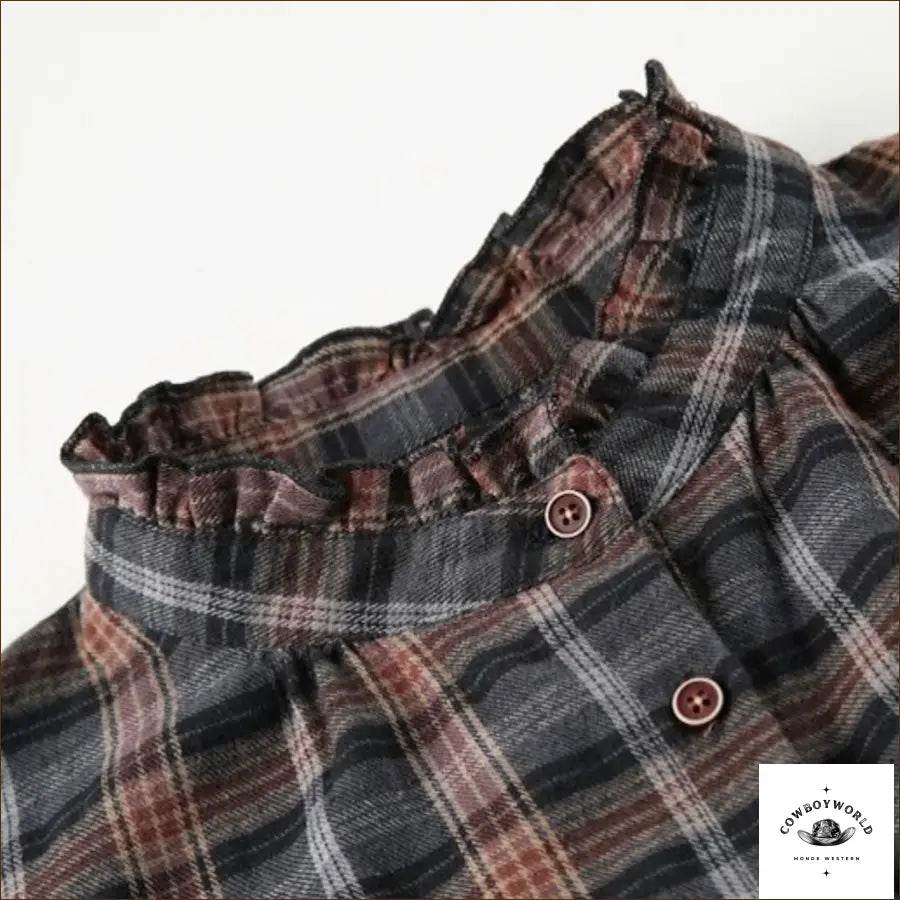 Chemise à Carreaux Femme Cowboy - Cowboy World