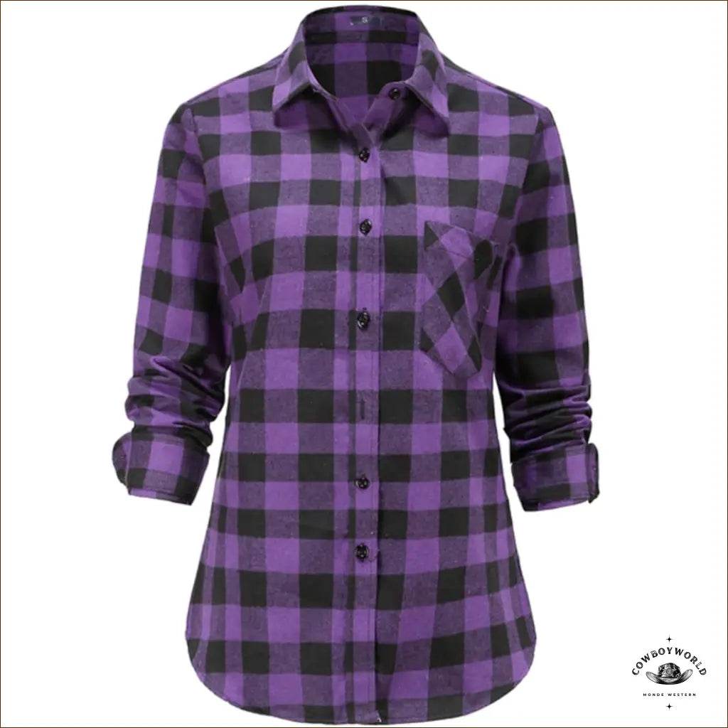 Chemise à Carreaux Femme Western - Cowboy World