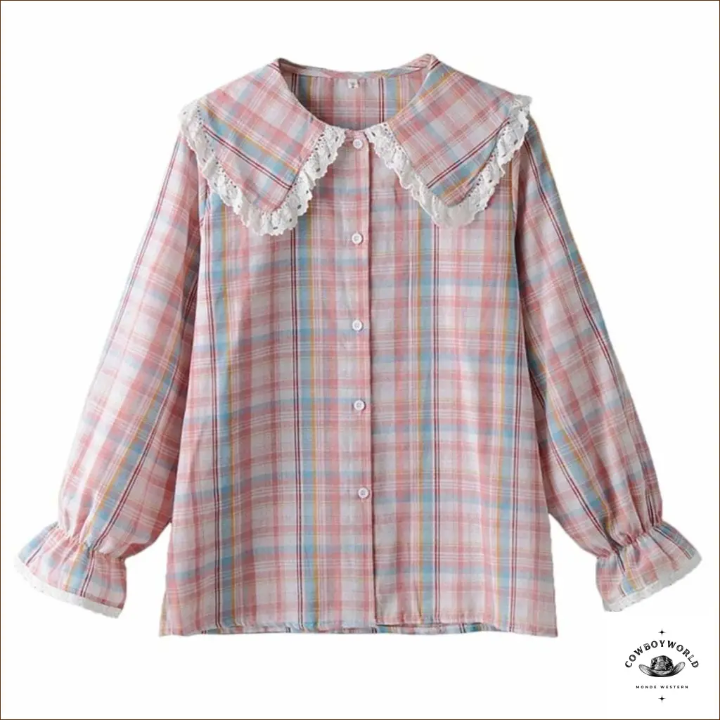 Chemise à Carreaux Femmes Western