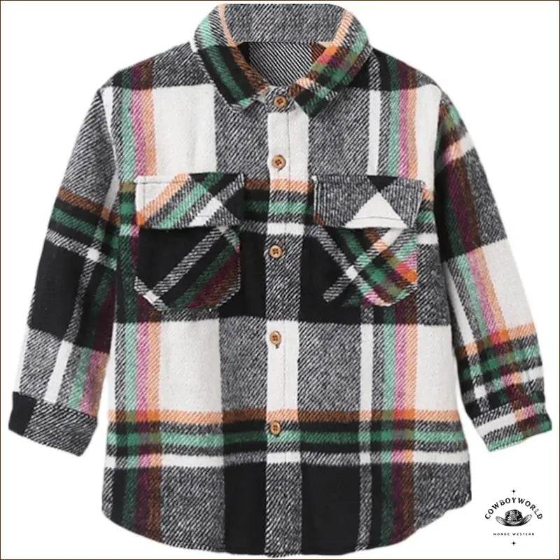 Chemise à Carreaux Fille Cowboy - Cowboy World
