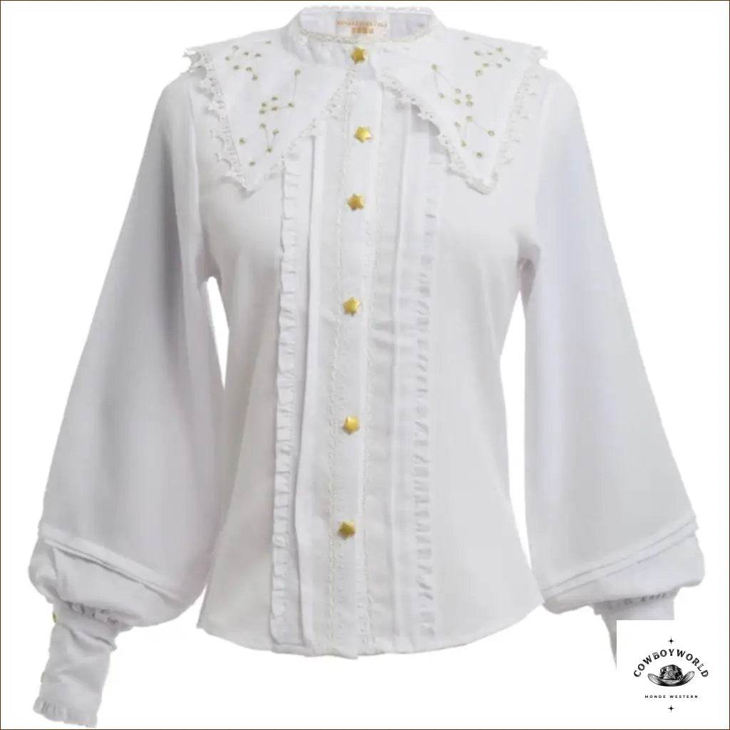 Chemise Blanche Western Femme