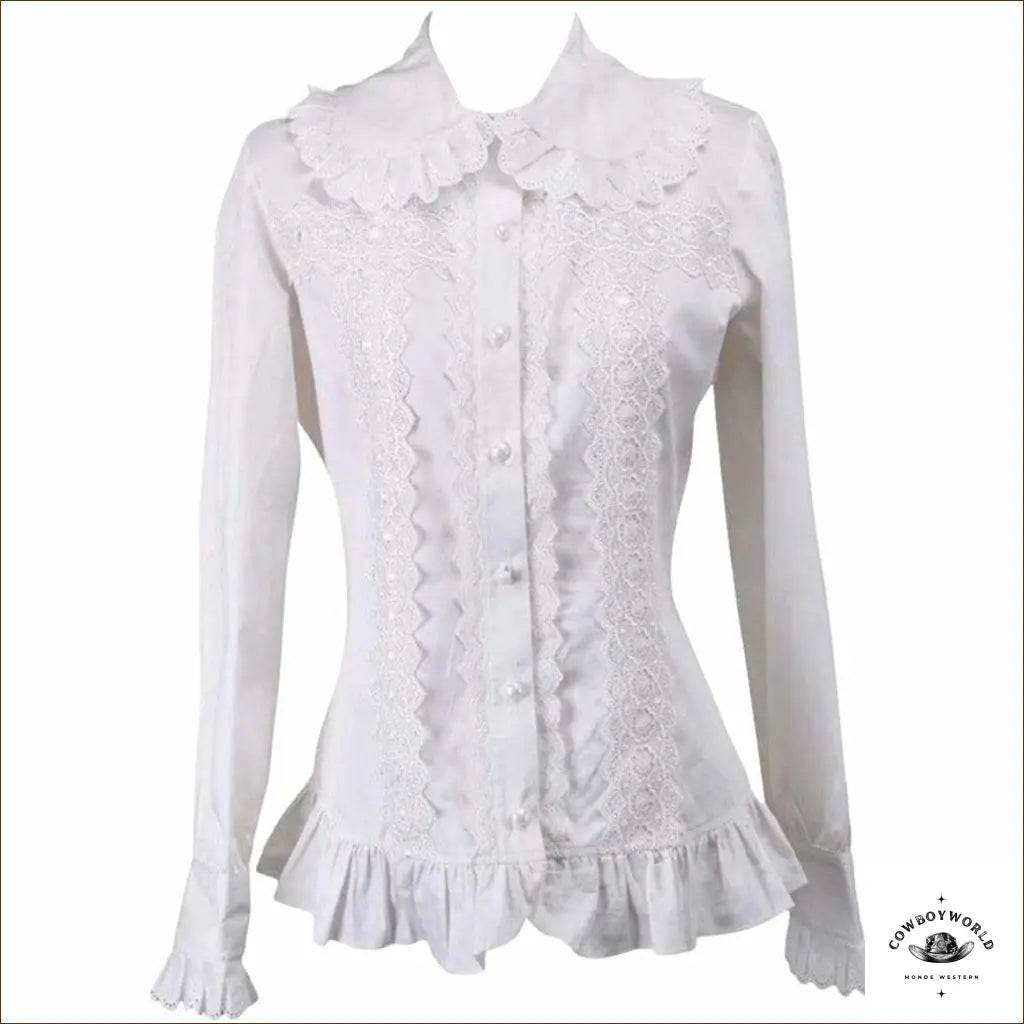 Chemise Country Femme Blanche - Cowboy World