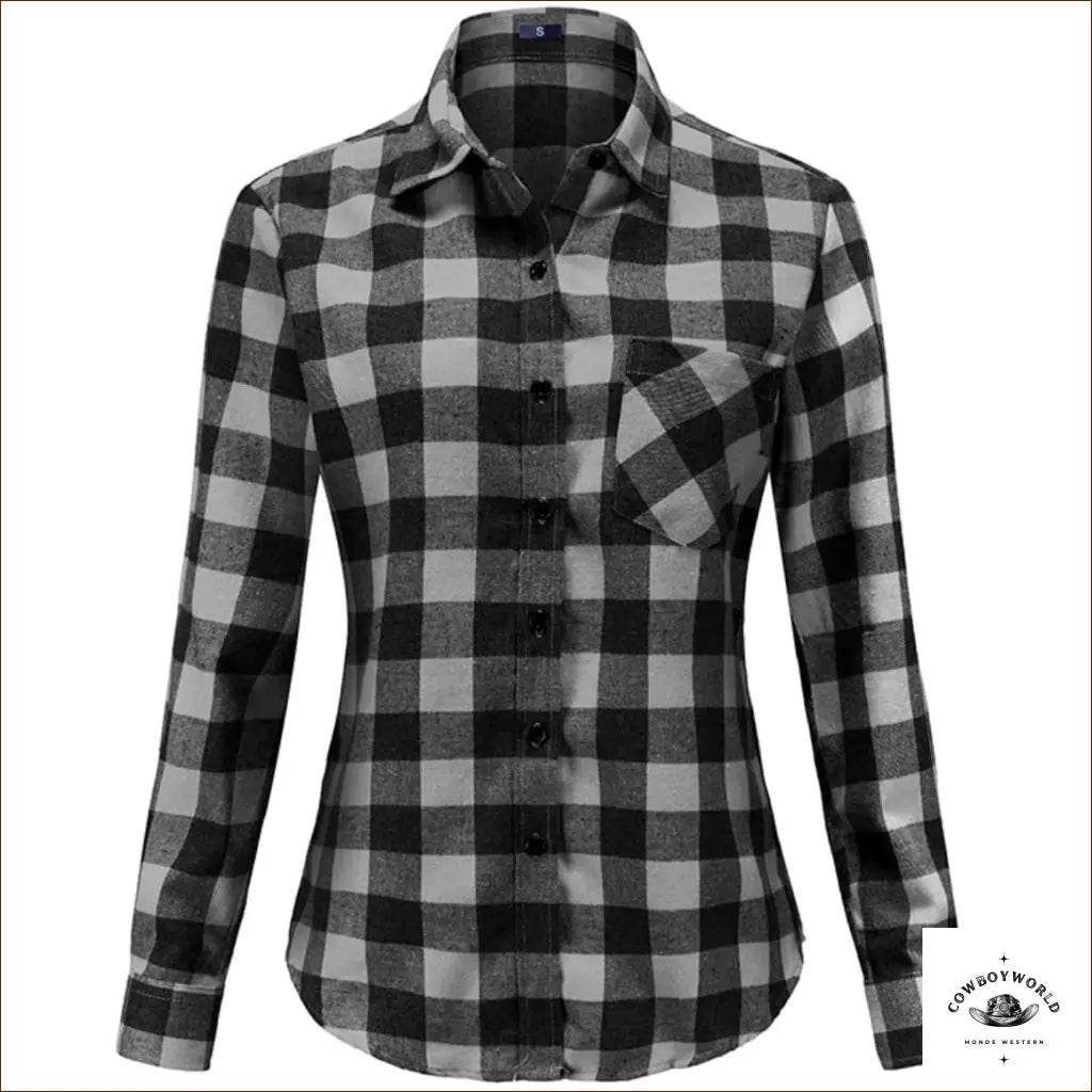 Chemise Country Femme Manches Longues - Cowboy World