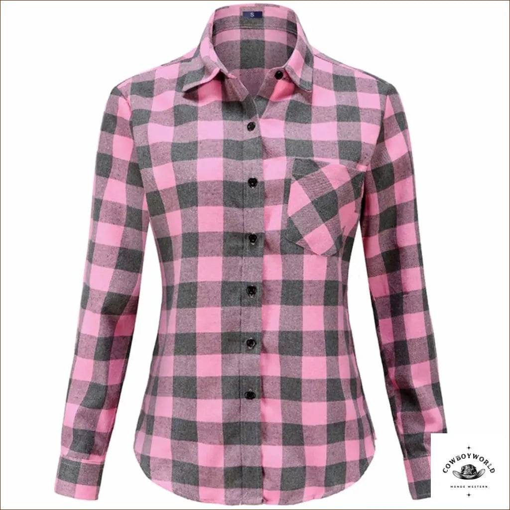 Chemise Country Femme Manches Longues - Cowboy World
