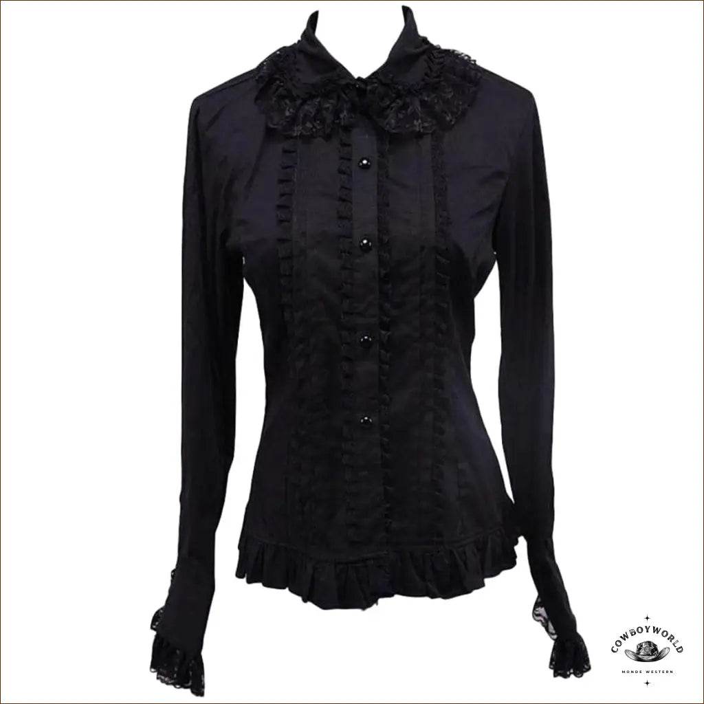 Chemise Country Femme Noire - Cowboy World