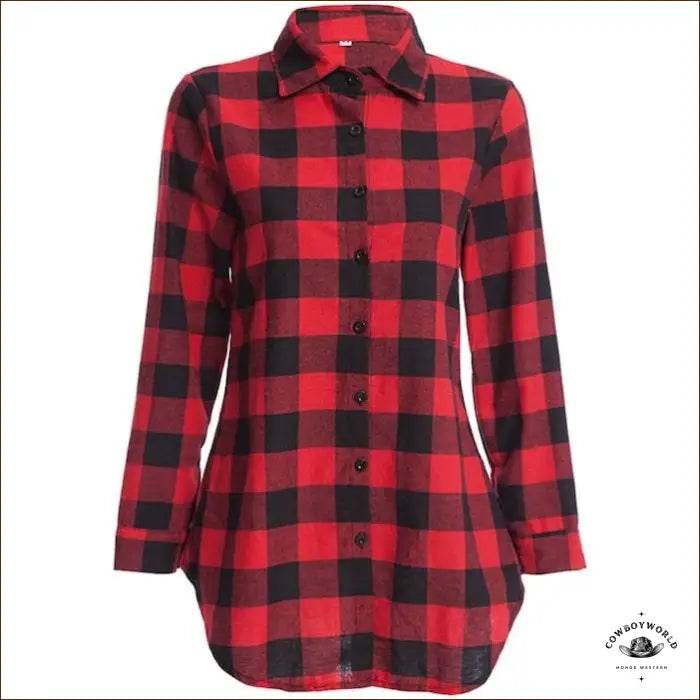 Chemise Country Femme Rouge - Cowboy World