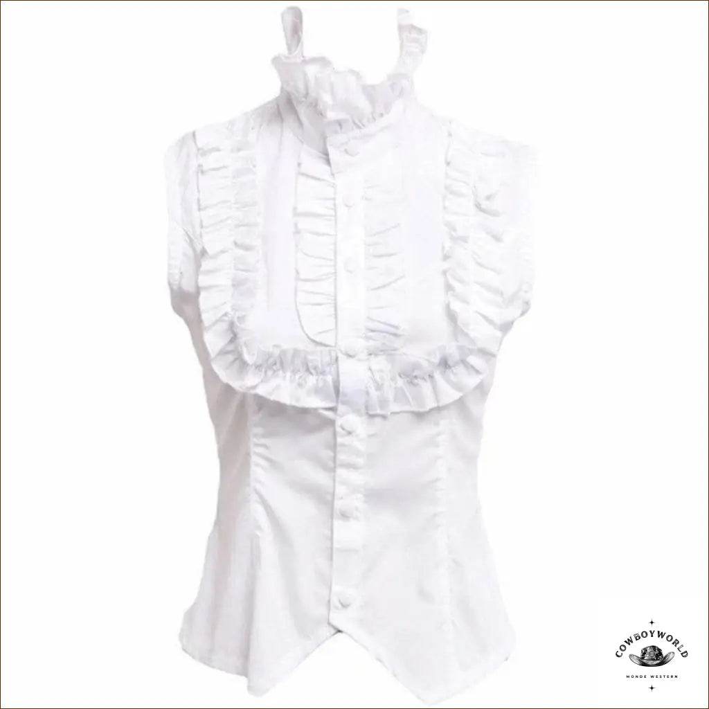 Chemise Country Femme Sans Manches - Cowboy World