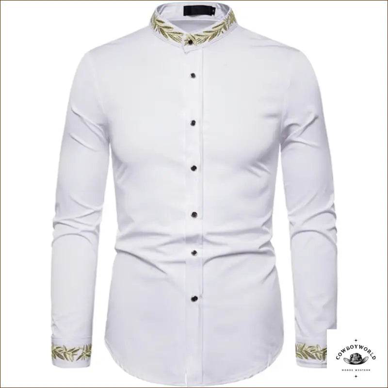 Chemise Cowboy Blanche Homme - Cowboy World