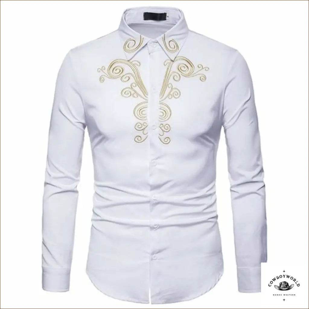 Chemise de Cowboy Blanche - Cowboy World