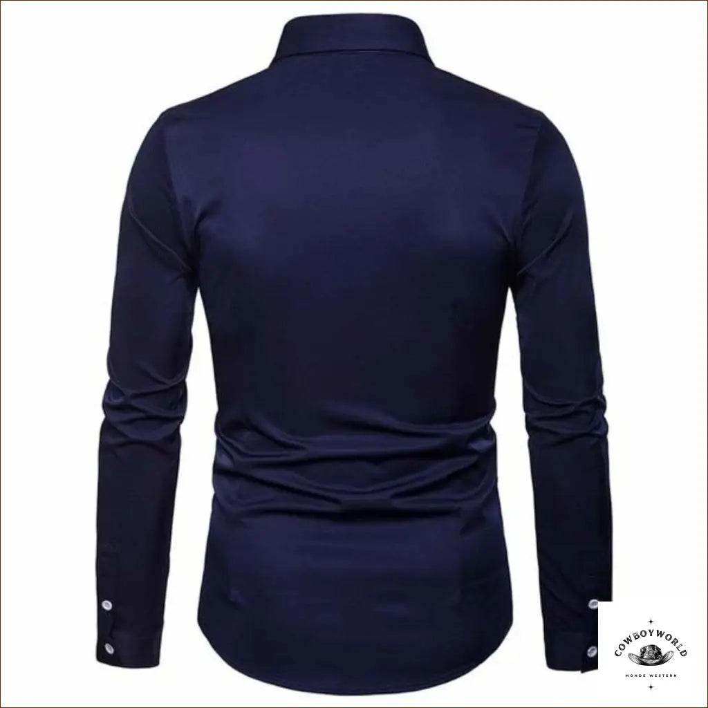 Chemise de Western Bleue Nevada - Cowboy World