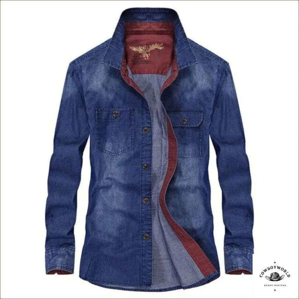 Chemise de Western en Jean Eagle - Cowboy World