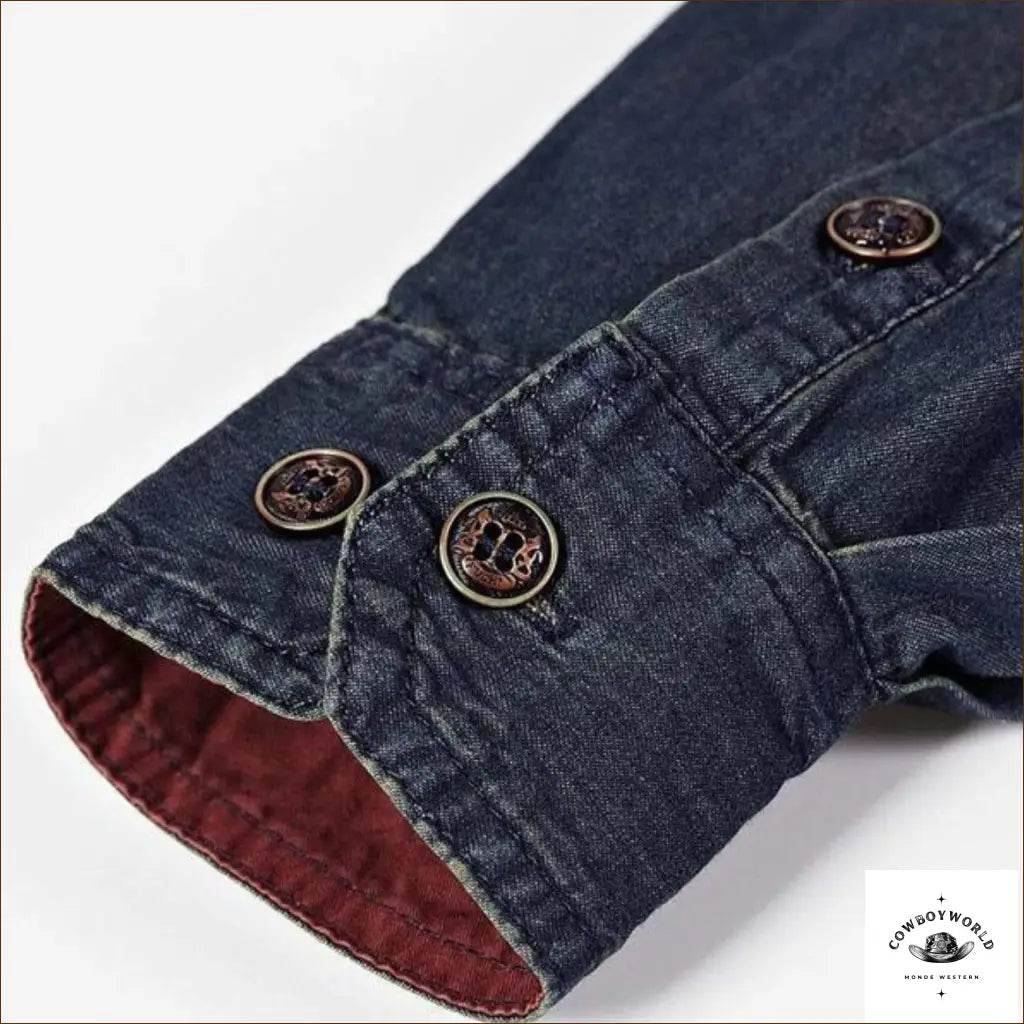 Chemise de Western en Jean Homme - Cowboy World